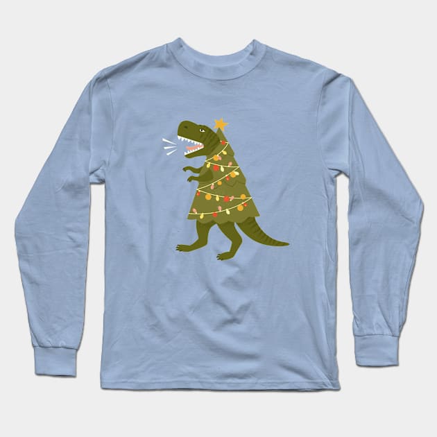 Tree Rex Long Sleeve T-Shirt by RainbowAndJackson